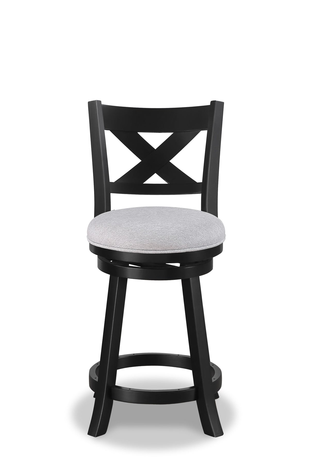 Kipper - Swivel Pub Stool (Set of 2) Gray by Crown Mark | Bel Furniture