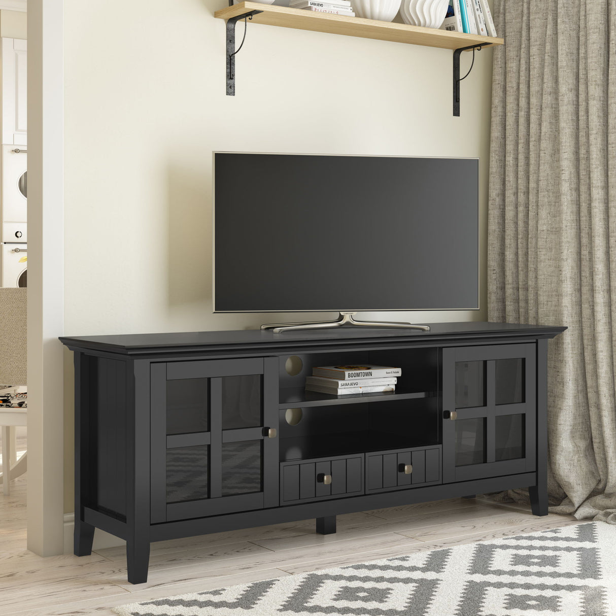 Acadian - TV Media Stand by Simpli-Home | Bel Furniture