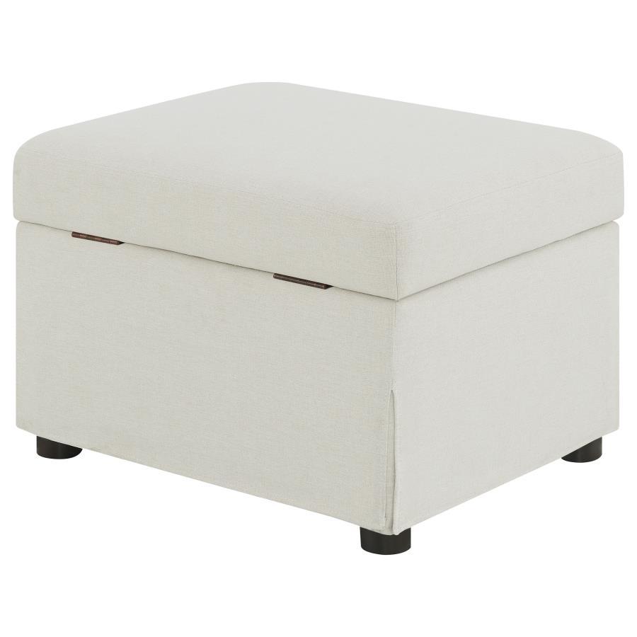 Winter - Upholstered Hydraulic Lift Top Storage Ottoman by Coaster Fine Furniture | Bel Furniture