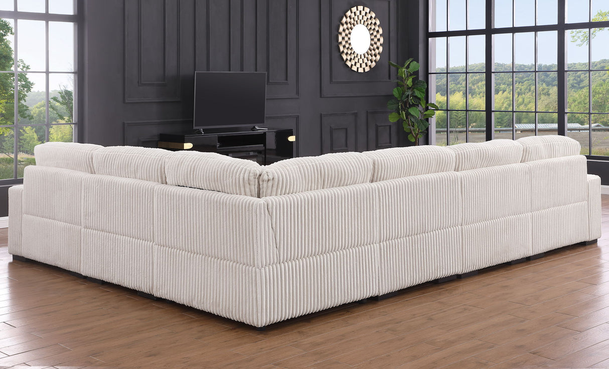 Nadine - Corduroy Modular Corner Sectional Sofa With Left Facing Chaise by Lilola Home | Bel Furniture