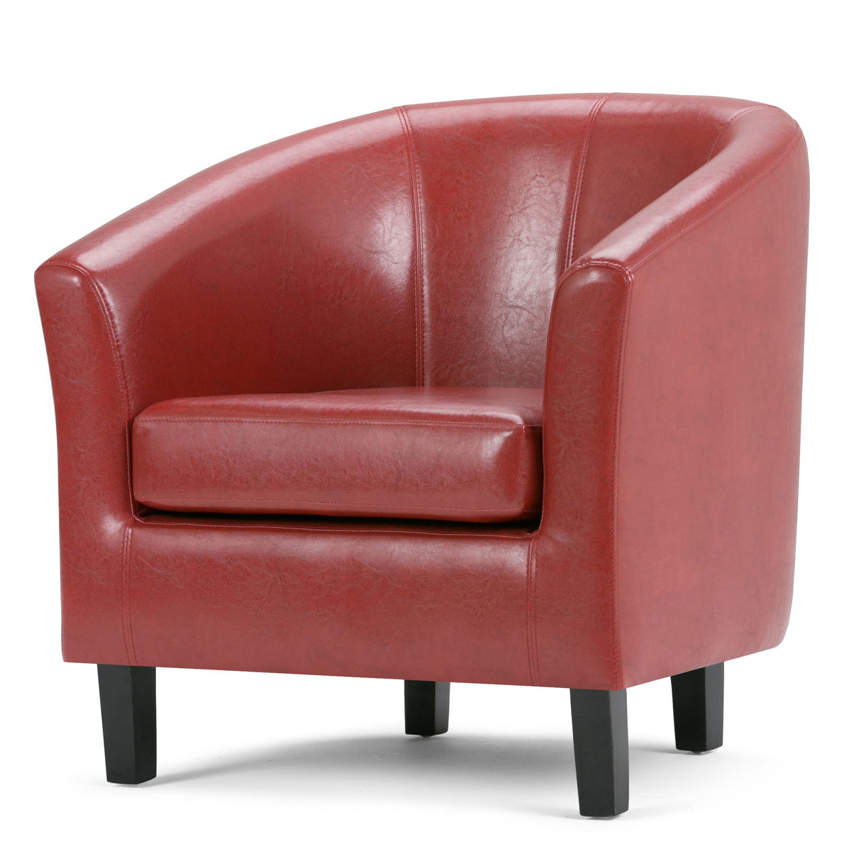 Austin - Transitional Tub Chair Red by Simpli-Home | Bel Furniture