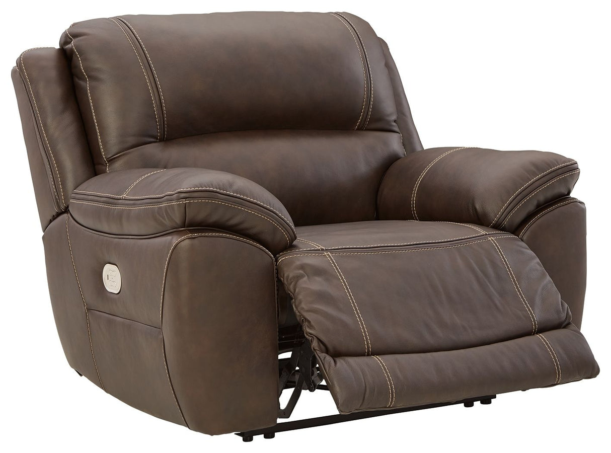 Dunleith - Chocolate - Zero Wall Recliner w/PWR HDRST by Signature Design by Ashley® | Bel Furniture