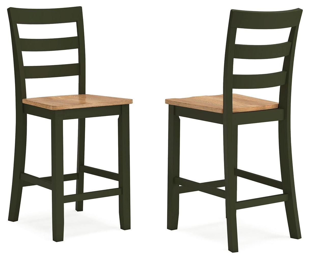Gesthaven - Barstool (Set of 2) Green by Signature Design by Ashley® | Bel Furniture