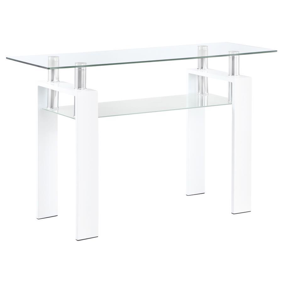 Dyer - 1-Shelf Rectangular Glass Top Table