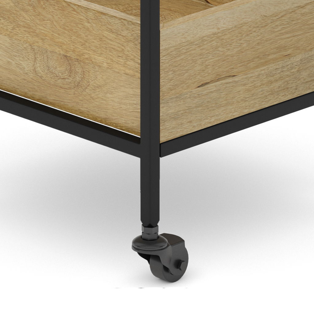 Hobbs - Bar Cart - Natural by Simpli-Home | Bel Furniture