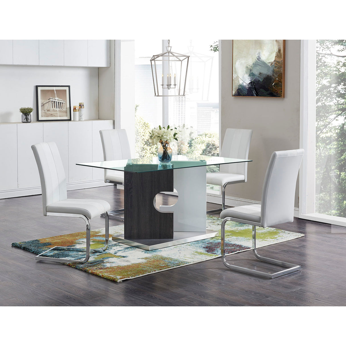 Iris - Dining Table - Gray