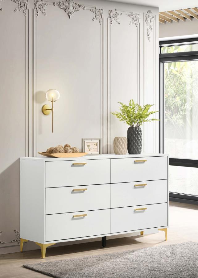 Kendall - 6-Drawer Dresser by CoasterEveryday | Bel Furniture
