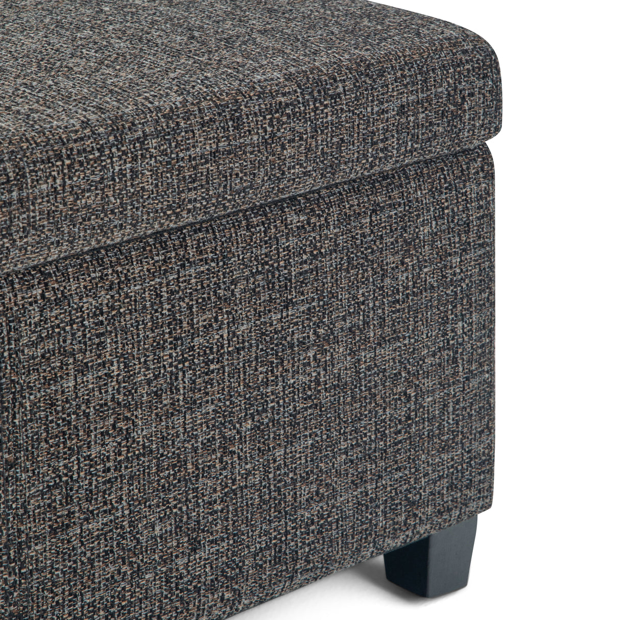 Avalon - Storage Ottoman Bench - Dark Gray by Simpli-Home | Bel Furniture