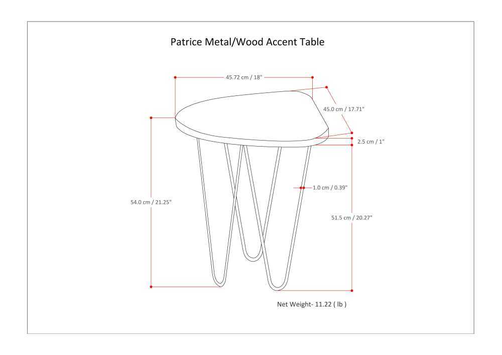 Patrice - Handcrafted Metal And Wood Accent Table by Simpli-Home | Bel Furniture