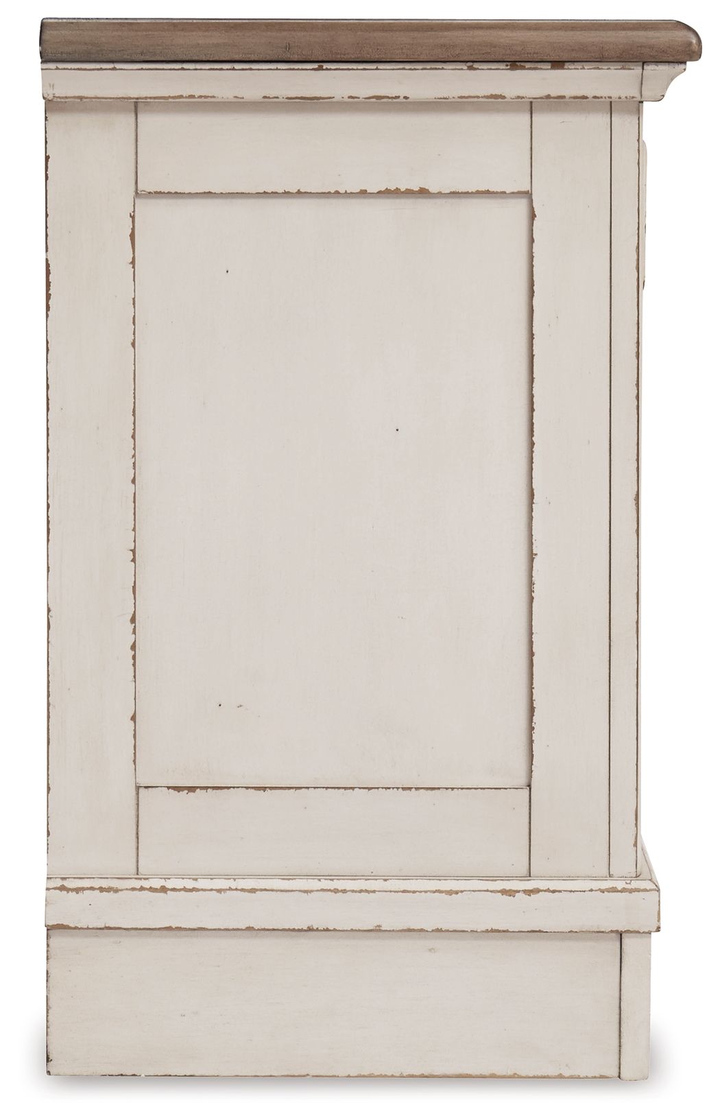 Realyn - Three Drawer Night Stand - White / Brown / Beige