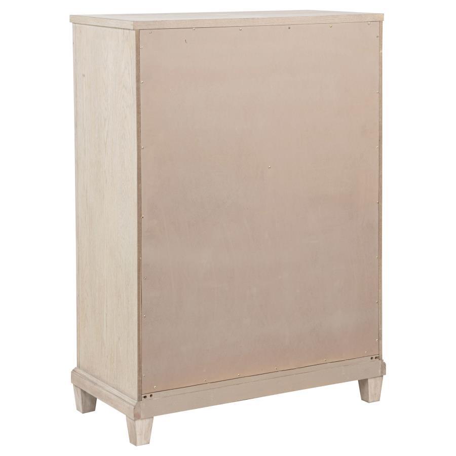 Pembroke - 5-Drawer Chest Of Drawers - Washed Oak