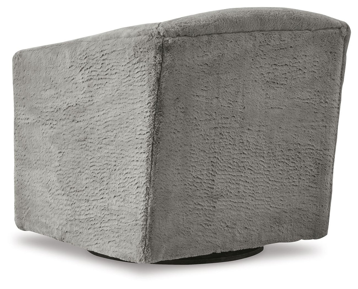 Bramner - Charcoal - Swivel Accent Chair by Signature Design by Ashley® | Bel Furniture