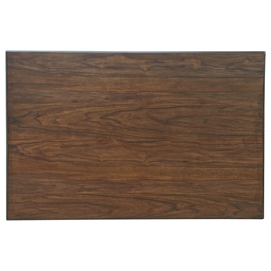 Dewey - 5 Piece Rectangular Dining Table Set - Walnut by CoasterEssence | Bel Furniture