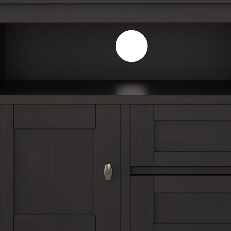 Warm Shaker - TV Media Stand - Hickory Brown by Simpli-Home | Bel Furniture