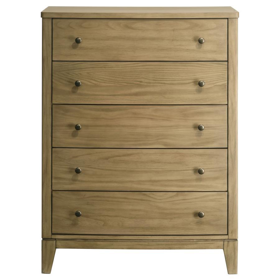 Granada - 5-Drawer Bedroom Chest Of Drawers - Natural Pine by Coaster Fine Furniture | Bel Furniture