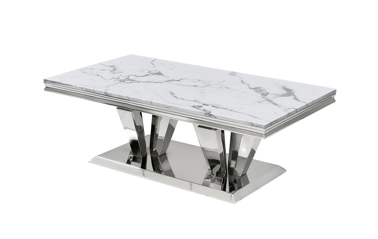 3 Piece Coffee Table Set - Marble by Mollai Collections | Bel Furniture