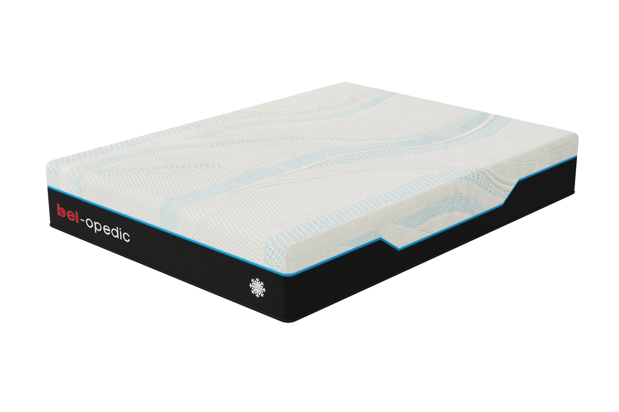 Azure 13-Inch Plush Memory Foam Queen size Mattress with Foundation by bel-opedic | Bel Furniture