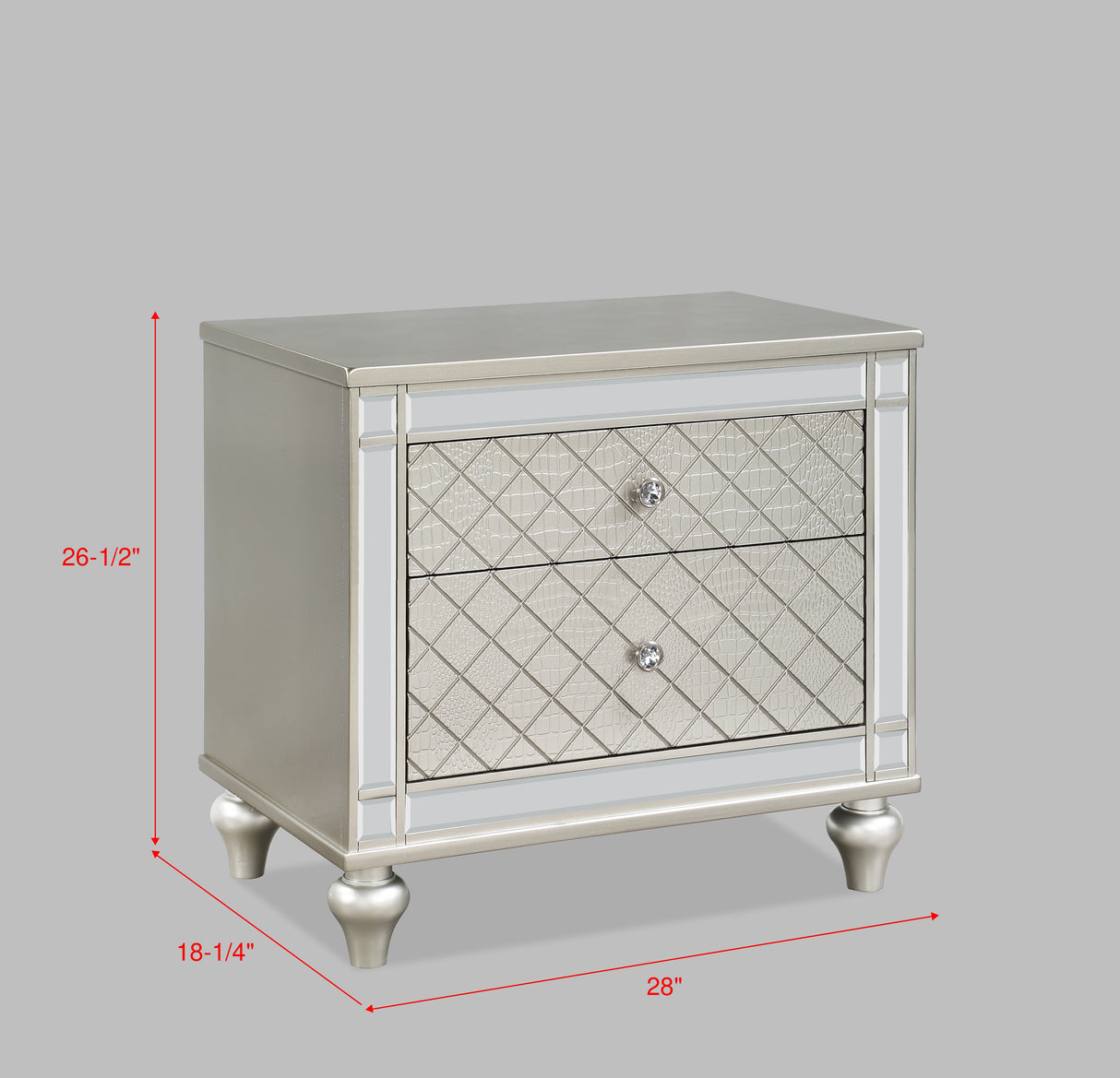 Cristian - Nightstand - Champagne