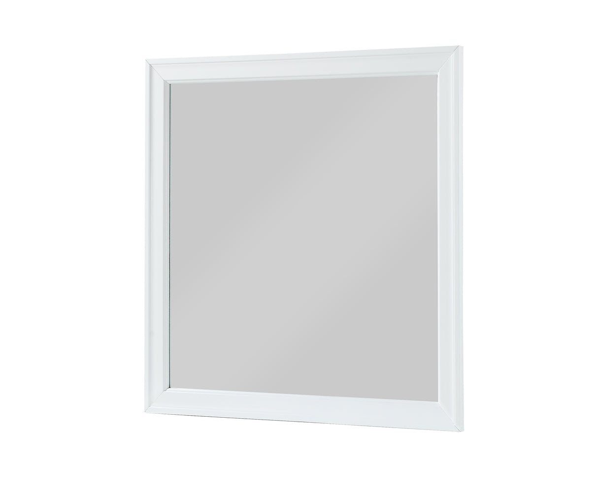 Louis Philip Dresser Mirror White