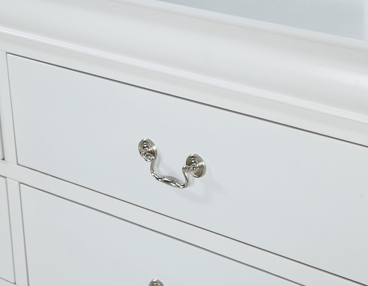 Louis Philip Night Stand White