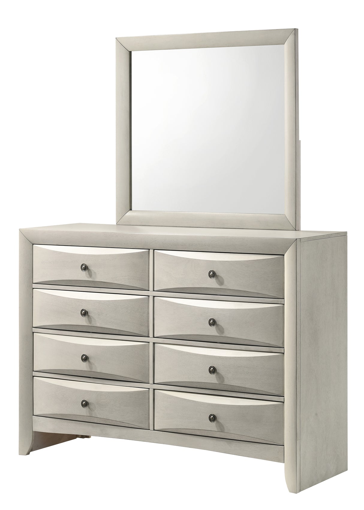 Emily Dresser Mirror White