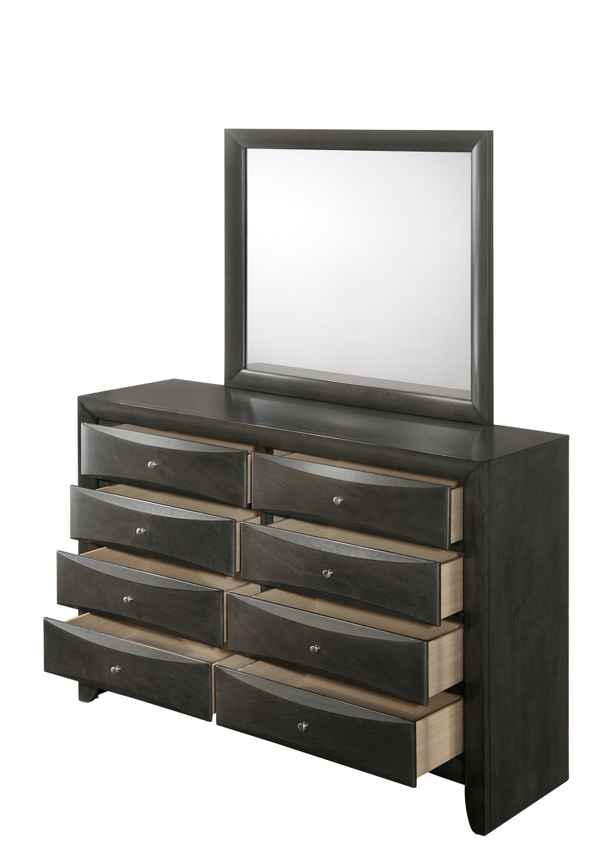 Emily Dresser Mirror Grey
