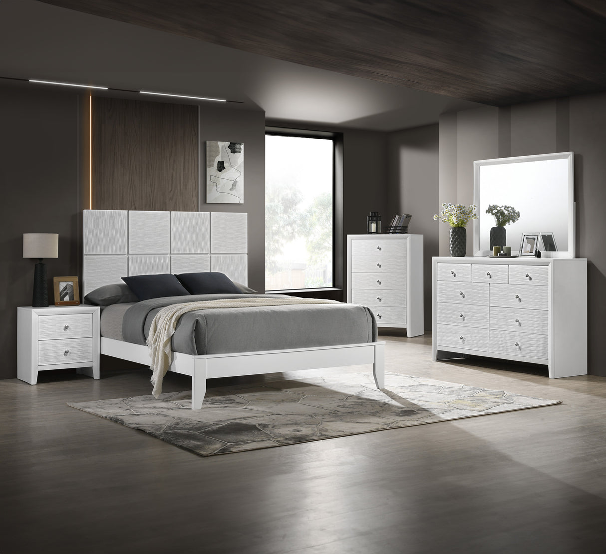 Denker Bed White
