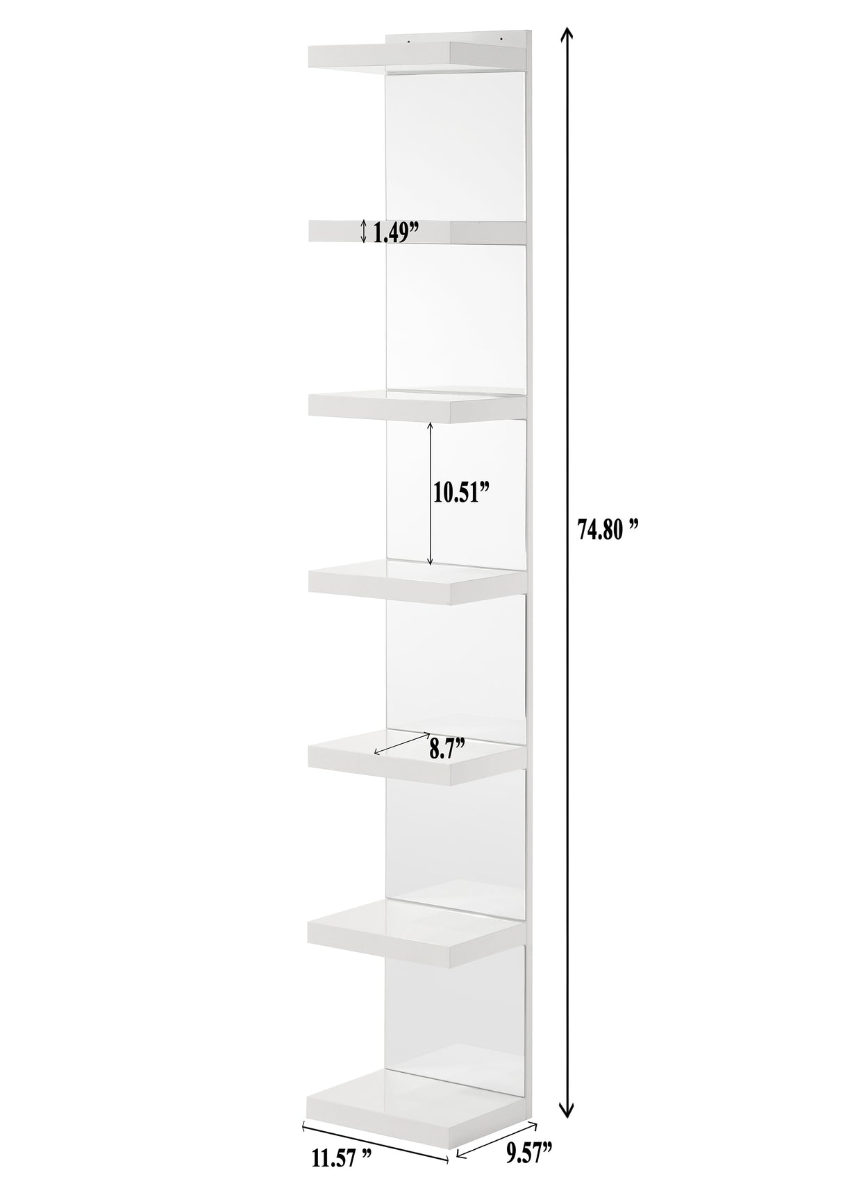 Luxo Rack White