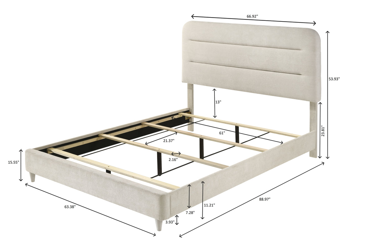 Nyomi Bed White