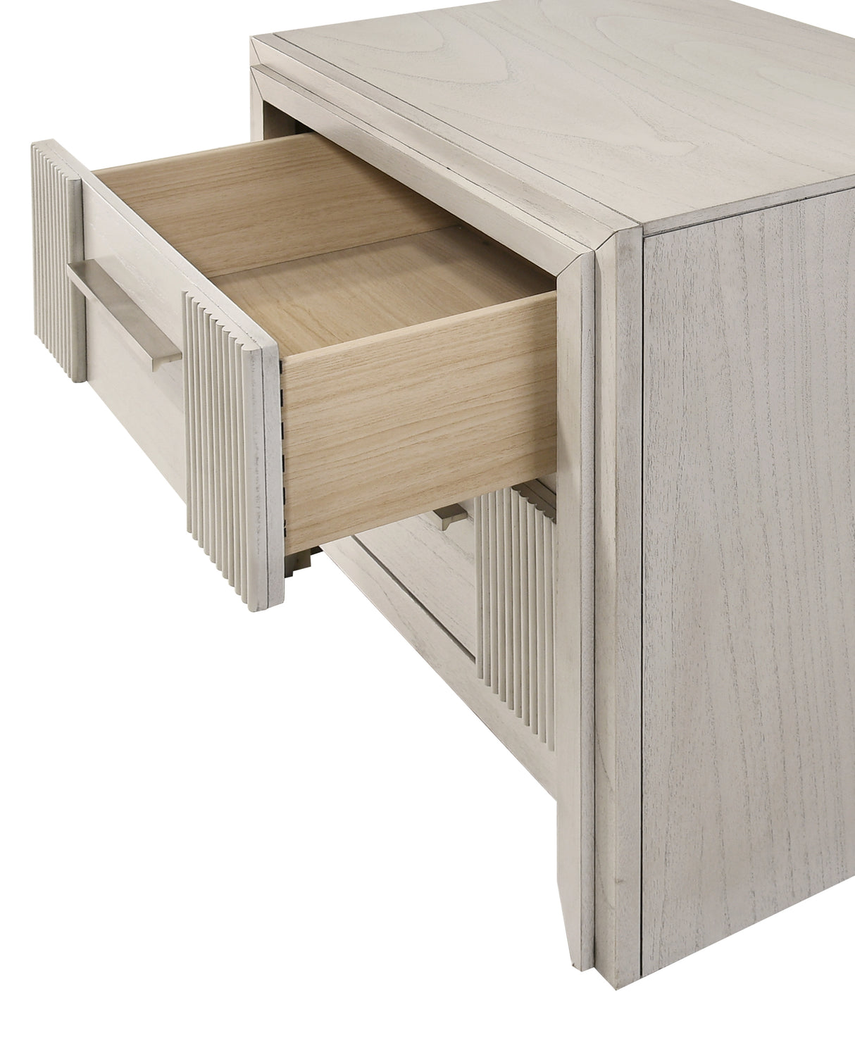 Carlton Night Stand White Mist