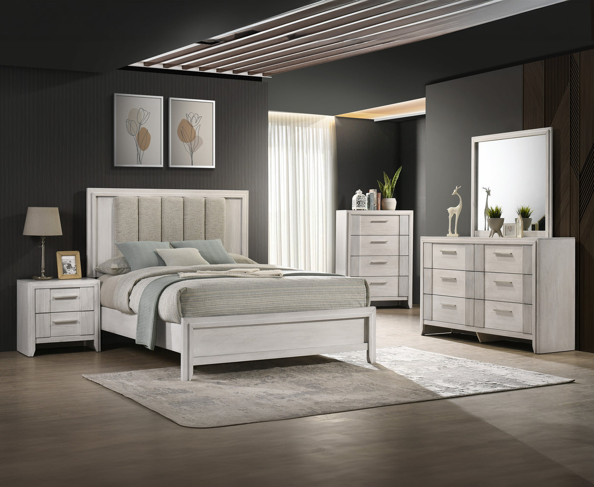 Carlton Bed White Mist