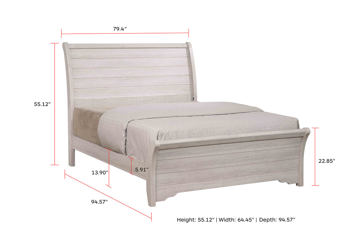 Coralee - Panel Bed