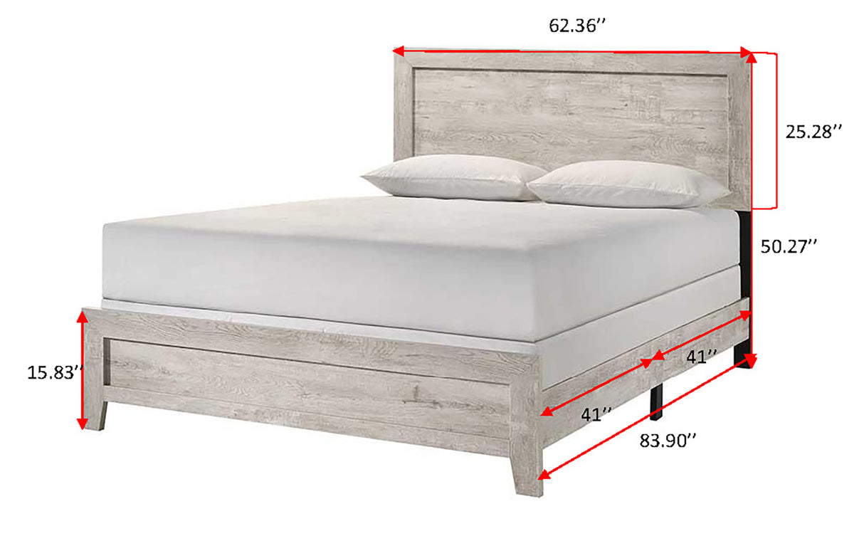 Millie Bed In One Box-White