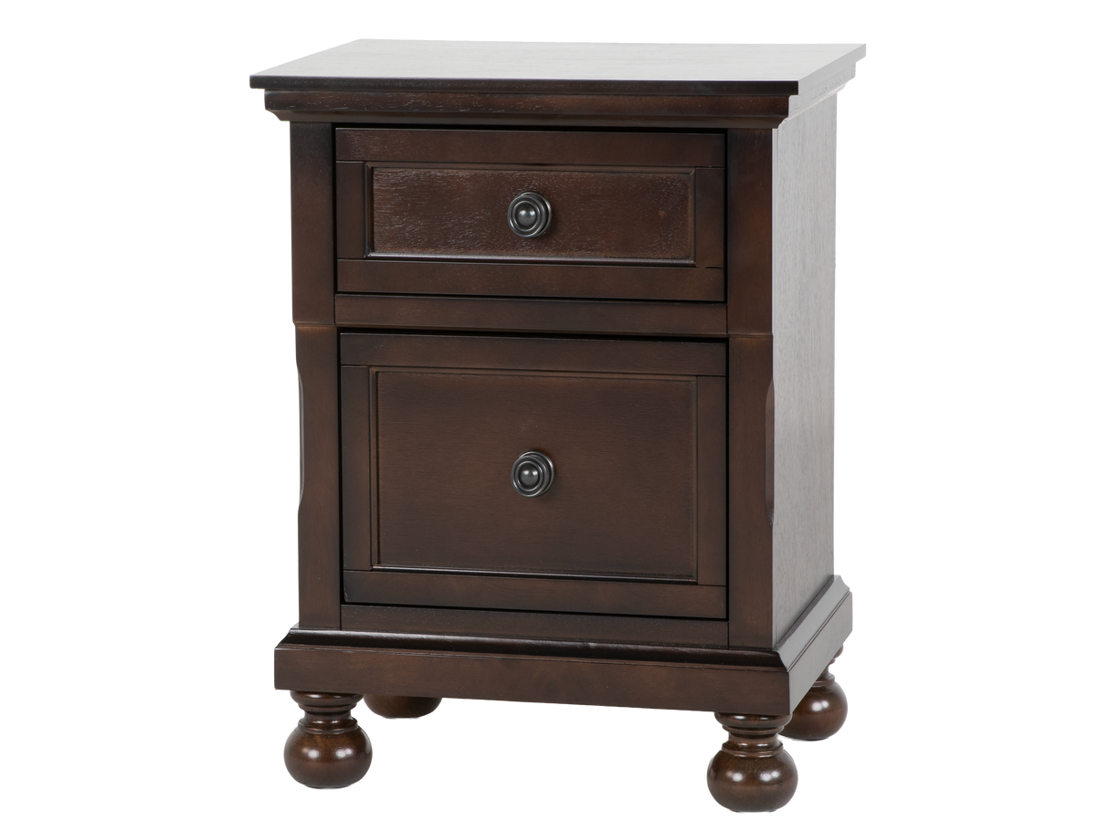 Transitional Espresso 6-Piece Queen Storage Bedroom Set (Bed, Dresser, Mirror, Chest & Nightstand)