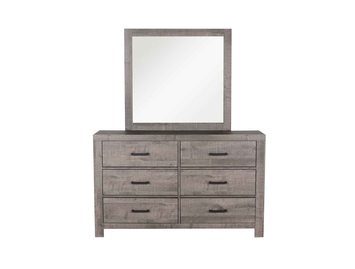 6 Piece Modern Gray Bedroom Set - King by Mollai Collections | Bel Furniture