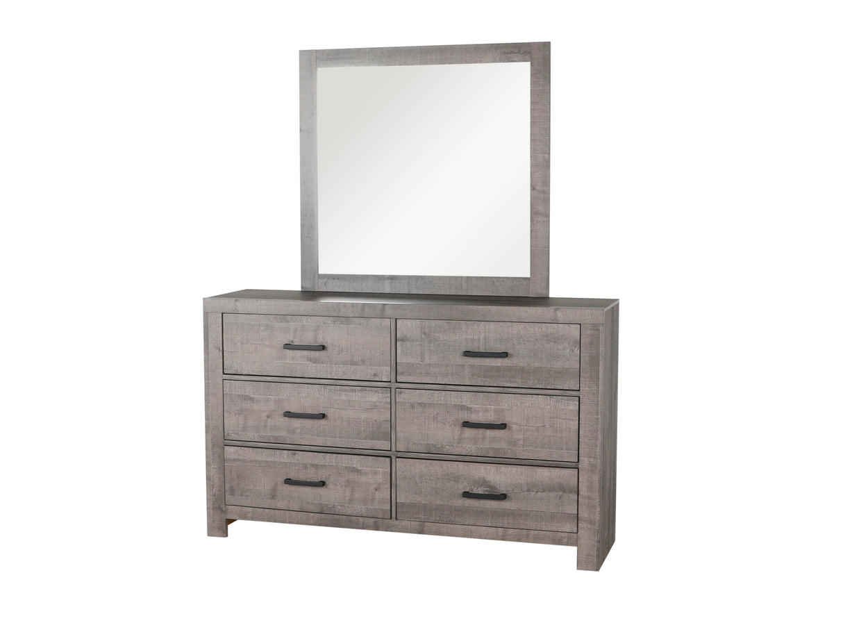 6 Piece Modern Gray Bedroom Set - King by Mollai Collections | Bel Furniture