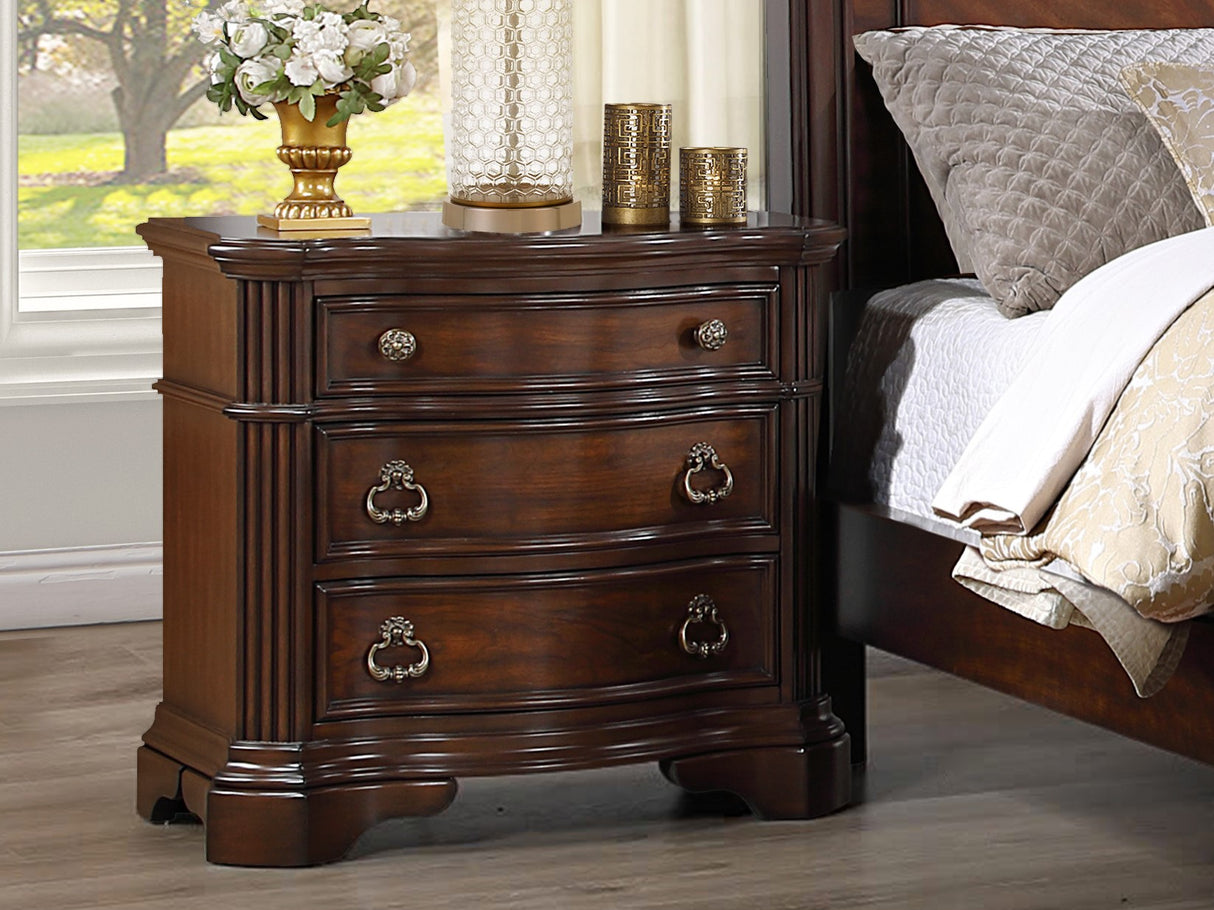 Royal Classic Cherry Traditional 2-Drawer Nightstand with USB