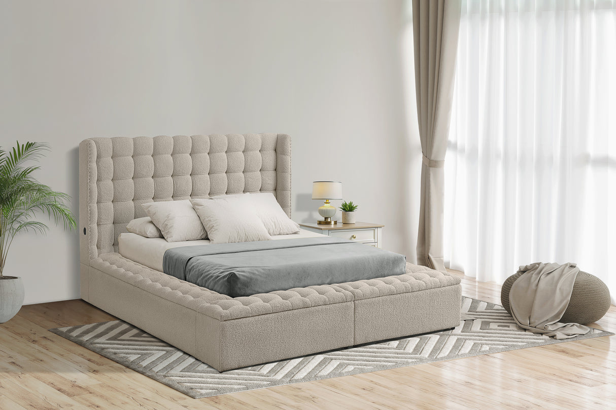 3 Piece Storage Bed by Mollai Collections | Bel Furniture