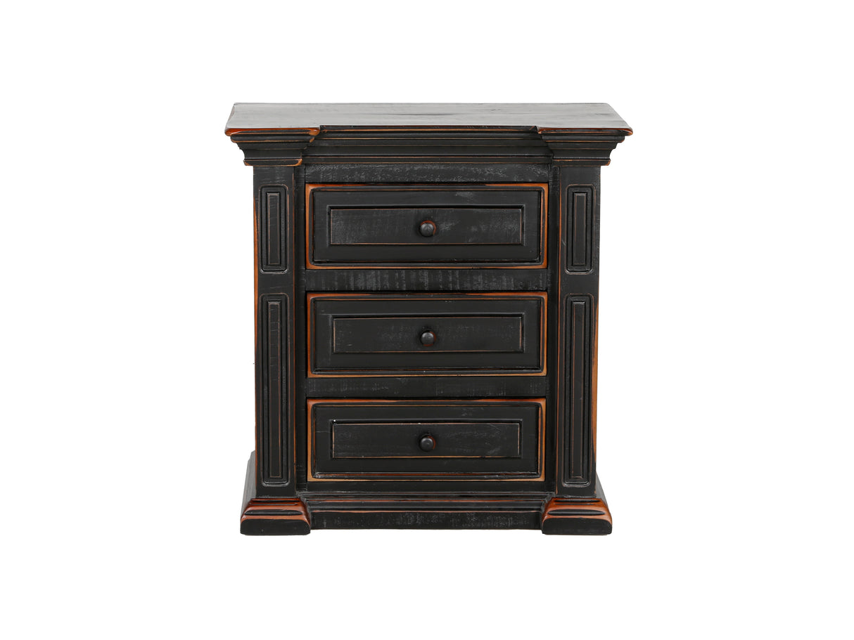 6 Piece Distressed Black King Bedroom Set - Aspen collection by Mollai Collections | Bel Furniture