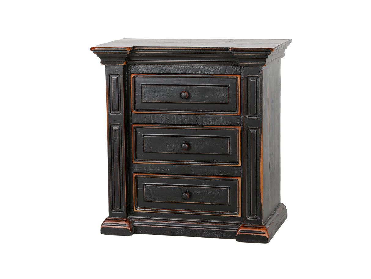 6 Piece Distressed Black King Bedroom Set - Aspen collection by Mollai Collections | Bel Furniture