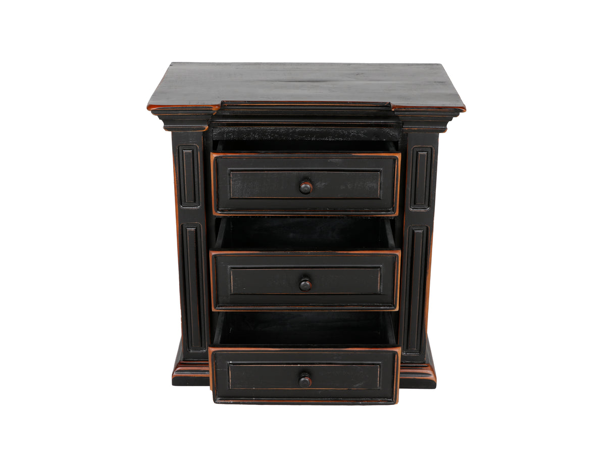 6 Piece Distressed Black King Bedroom Set - Aspen collection by Mollai Collections | Bel Furniture