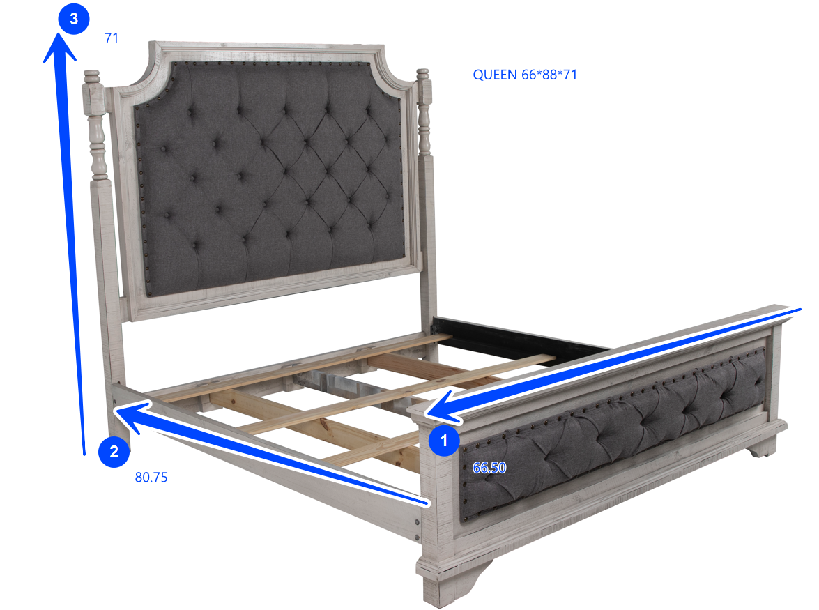 Charles-Nero White 6 PIECE QUEEN BEDROOM SET by Mollai Collections | Bel Furniture