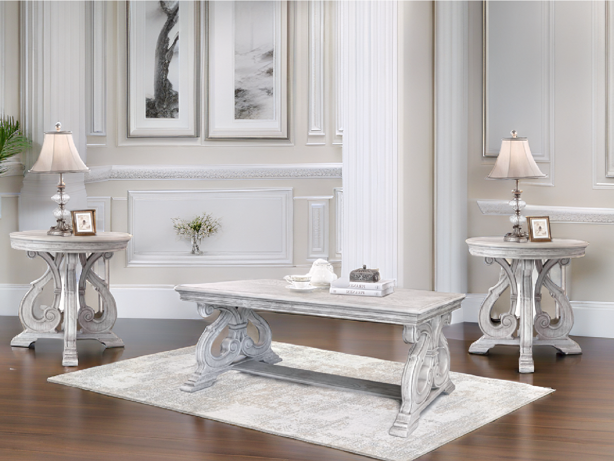 Artesian 3 Piece Coffee Table Set by Mollai Collections | Bel Furniture