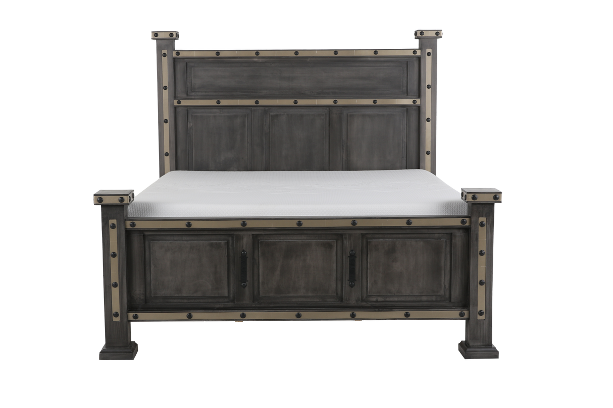 HACIENDA 6 Piece Bedroom set - Grey by Mollai Collections | Bel Furniture