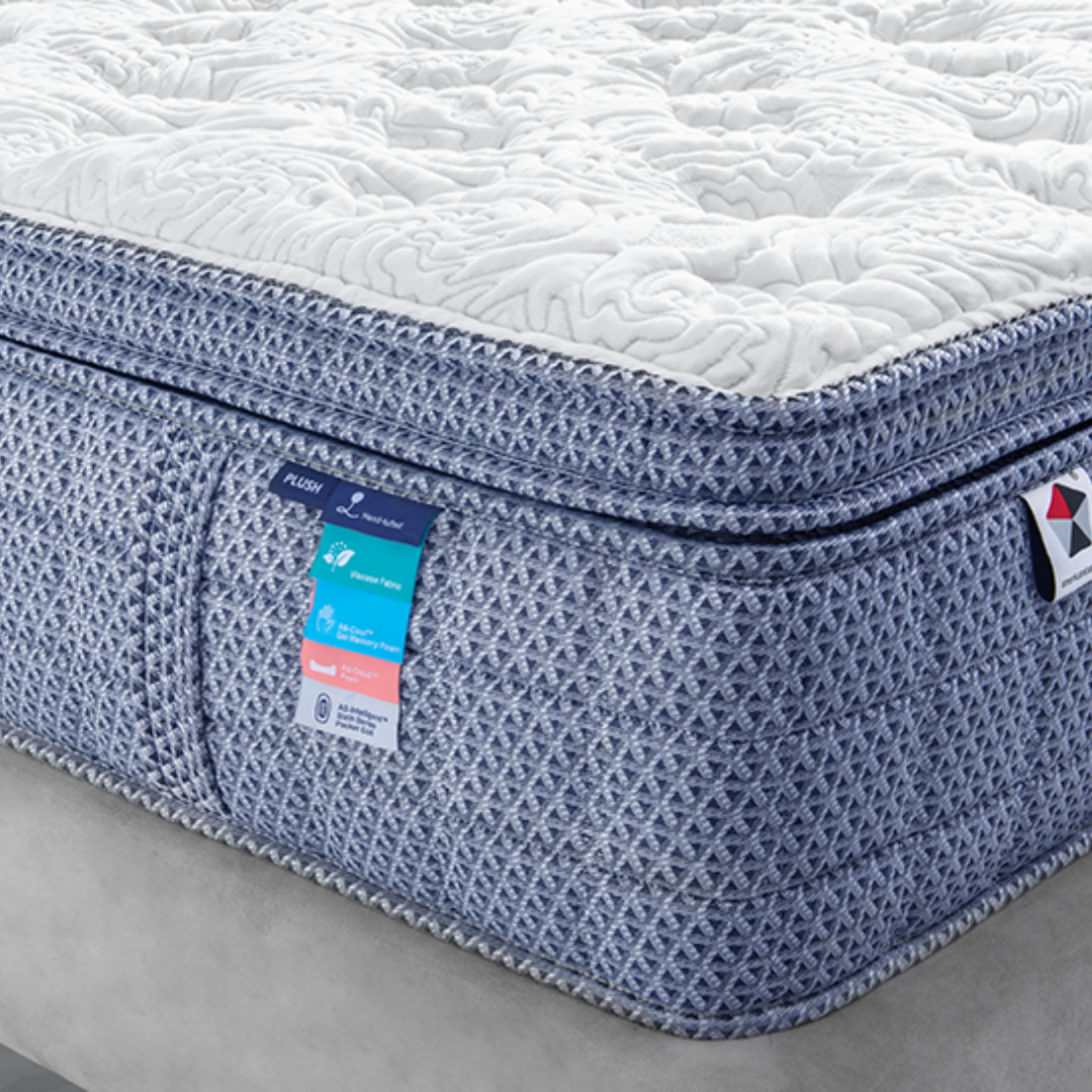 Darlene Box Top 14" Plush Pocket Coil Mattress by bel-opedic | Bel Furniture