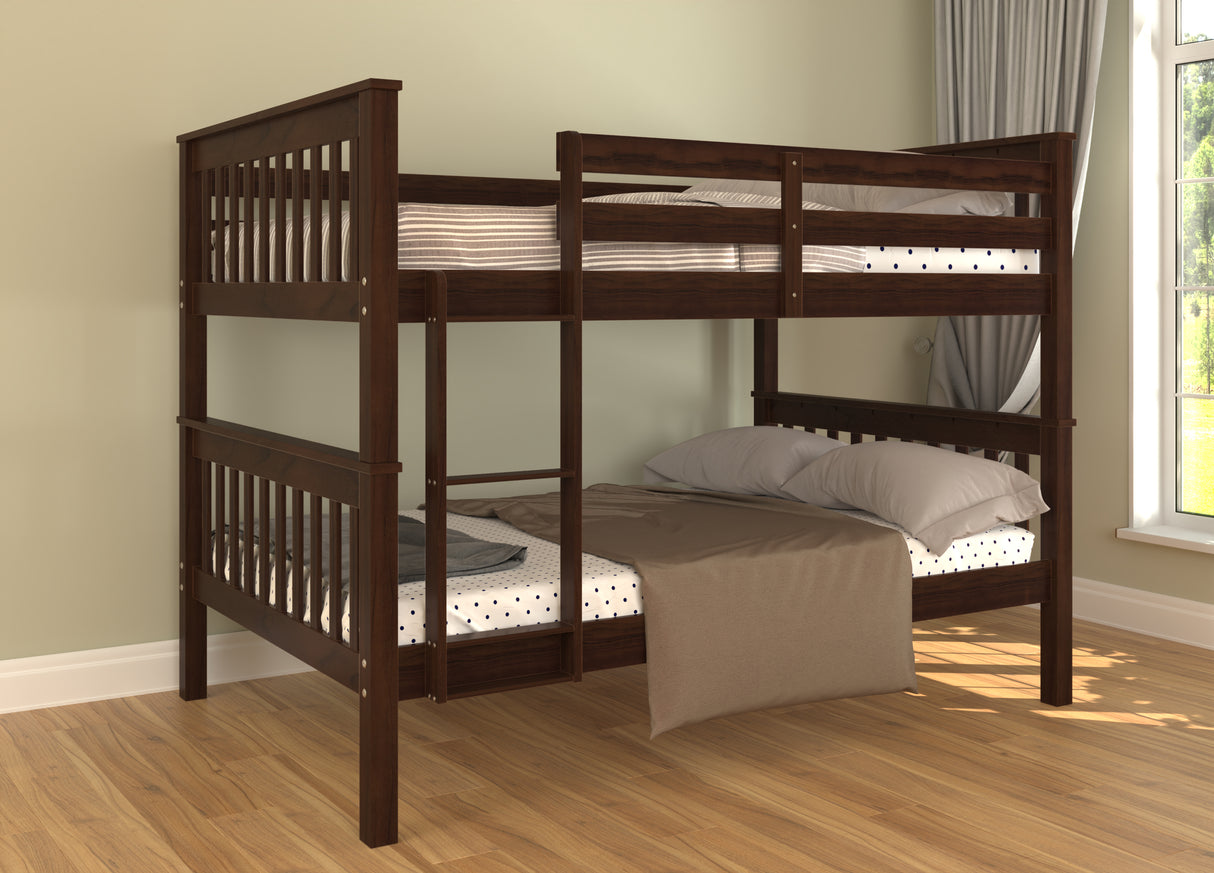 Full Over Full Bunk Bed by Mollai Collections | Bel Furniture