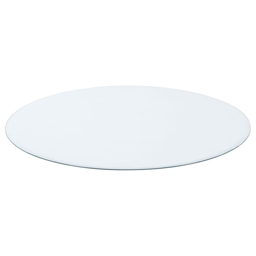 8mm Round Clear Tempered Glass Top
