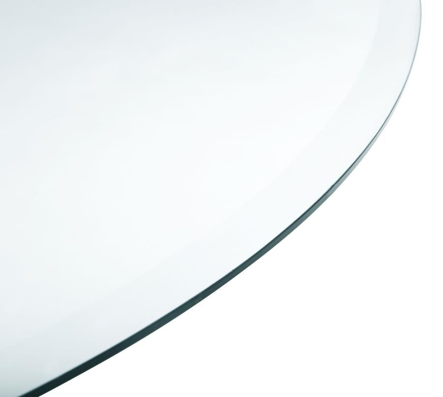 8mm Round Clear Tempered Glass Top