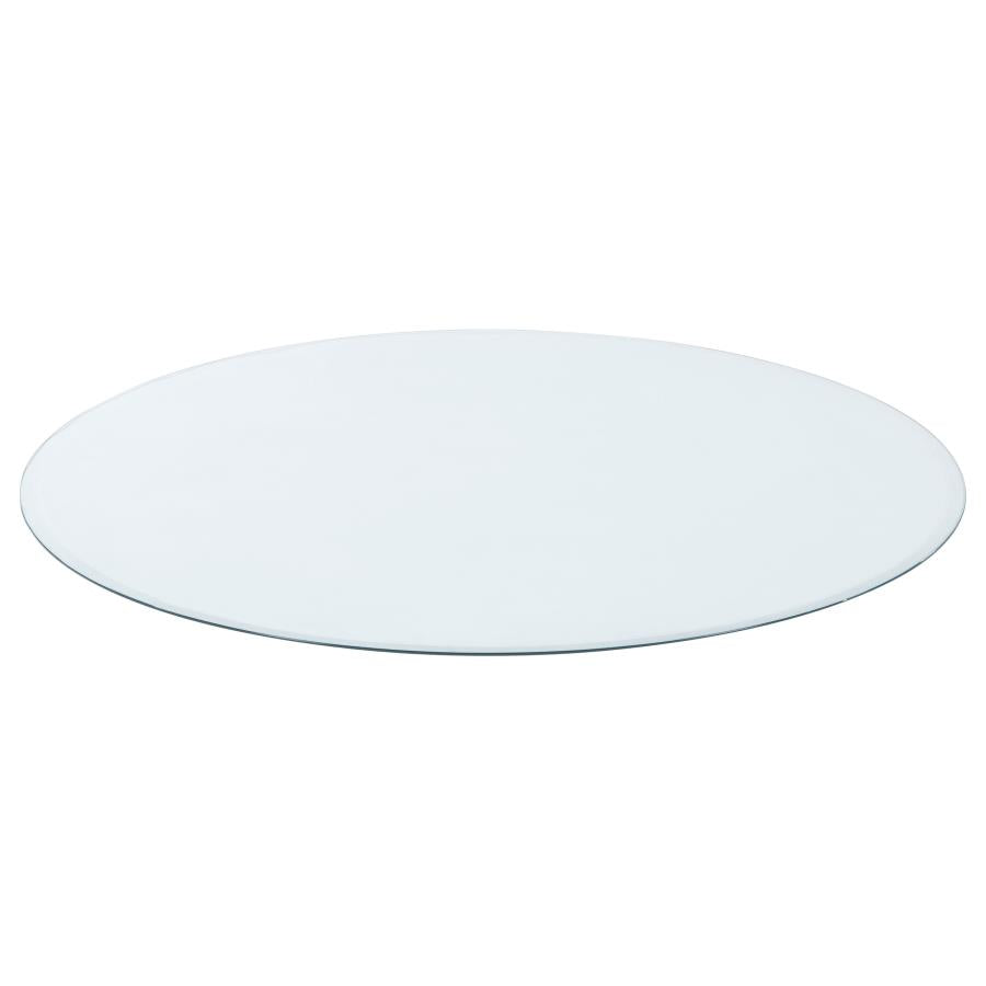 8mm Round Clear Tempered Glass Top