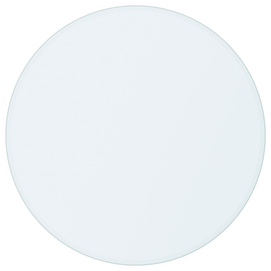 8mm Round Clear Tempered Glass Top